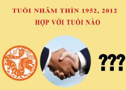 Sinh năm 2012 Nhâm Thìn hợp với tuổi nào?