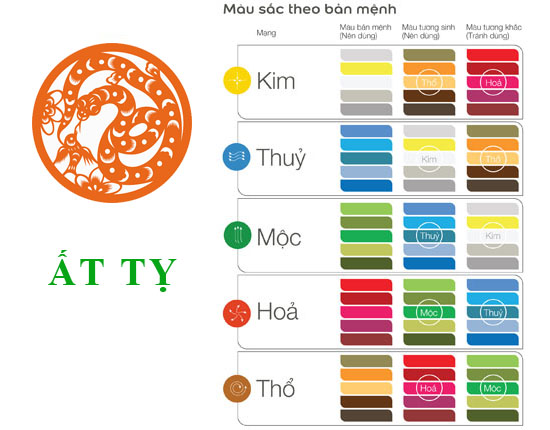 Sinh năm 1965 Ất Tỵ hợp với màu gì? mua xe màu gì?