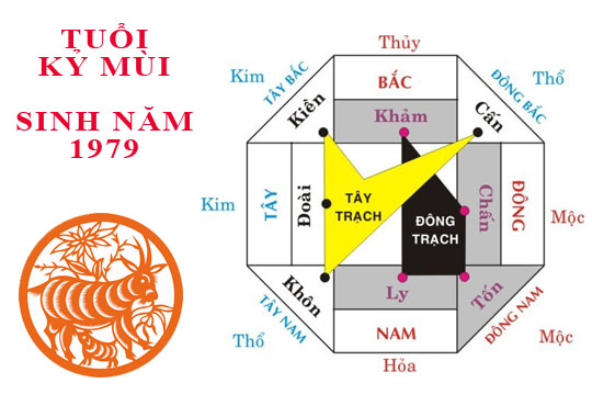 Sinh năm 1979 Kỷ Mùi hợp hướng nào?