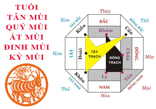 Tuổi Mùi hợp hướng nào?