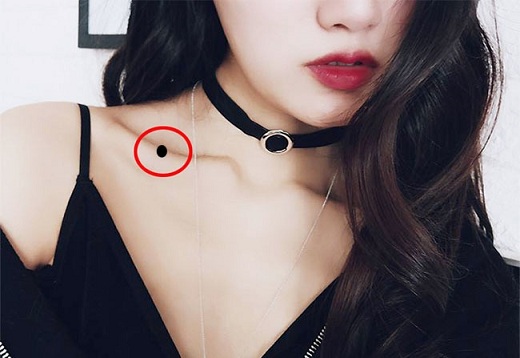 Khám phá nốt ruồi ở xương quai xanh giúp đàn ông may mắn, phụ nữ vượng phu