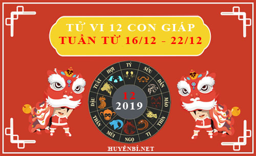 Tử vi tuần mới từ ngày 16/12 - 22/12/2019 của 12 con giáp