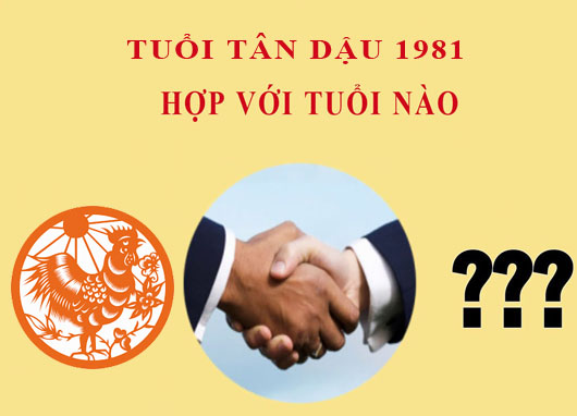 Sinh năm 1981 Tân Dậu hợp với tuổi nào?