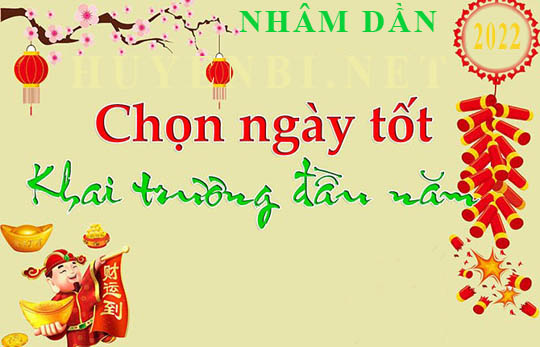 Xem ngày tốt khai xuân đầu năm 2022 Nhâm Dần để mở cửa hàng, công ty...