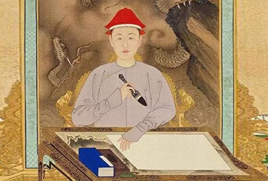 Nghênh tân xuân, hoàng đế khai bút ban chữ Phúc cho dân chúng - 
